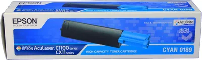 Obrázek produktu pro Epson Toner azurový S050189 AcuBrite vysoká kapacita, 4000 str., Azurová, 1 kusů