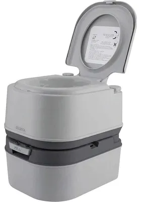 Immagine prodotto di WC da campeggio portatile OC14, con indicatore di livello, 24 l, grigio/grigio chiaro