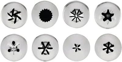 Produktbild von Sambonet Pasticceria Edelstahl/sortiert 8 Sternspritztüllen P0002-P00186-47357-30