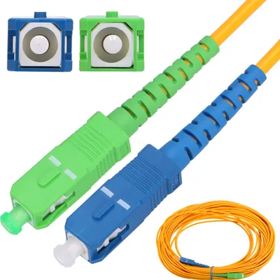 Obrázek produktu pro Extralink SC/APC-SC/UPC Patchcord Jednomodový, Simplex, G657A1, 3mm, 0,5m