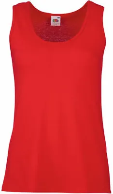 Produktbild von Fruit of the Loom - Lady-Fit Valueweight Vest - Red - L