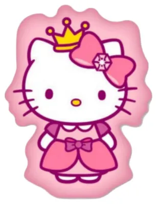 Produktbild von Hello Kitty Original Kuschelkissen aus Velboa für Kinder 35 cm