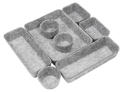 Filz-Schubladen-Organizer 8-teilig für Make-up & Büro