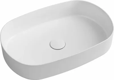 Zdjęcie produktu dla INFINITY OVAL umywalka nablatowa 55x36cm, biały mat