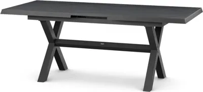 Produktbild von Siena Garden Sincro Ausziehtisch, ausziehbar – 160/200 x 90 cm, Aluminium (matt anthrazit) & HPL Fer