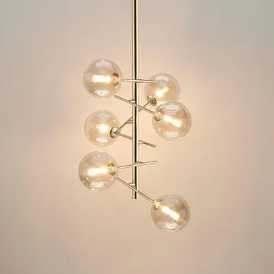 Produktbild von KOSILUM - Hängeleuchte, Metall und Glas - Gold / Messing - Onolia