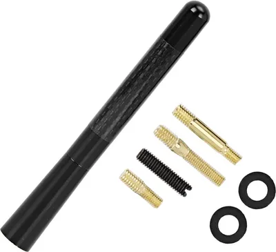 Imagen del producto de Antena negra, decoración universal para radio de techo de automóvil de 4,7 pulgadas, compatible con modelos S JCW R55, R56, R57 y R60