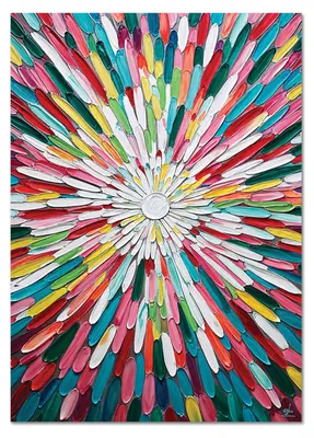 Produktbild von Giallobus - 23 – Blütenblattexplosion - Giallobus - 100L x 140B cm - Bild - Acrylglas