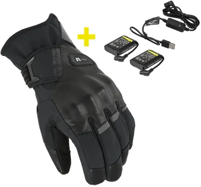 Immagine prodotto di Kit Macna Era 2.0 RTX: guanti da moto invernali impermeabili e riscaldabili + batterie da 7,4 V / 2,2 A e caricabatterie, taglia M
