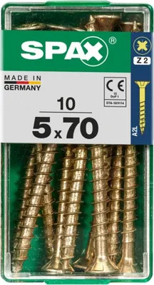 Produktbild von Spax Universalschrauben 5.0 x 70 mm PZ 2 - 10 Stk.