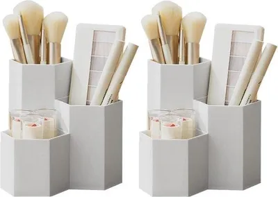 Produktbild von Multifunktioneller Schminkstift-Halter, 2 Stück, Kosmetik-Organizer, Fernbedienung, Tafel-Organizer für Schrein, Büro, Wohnzimmer