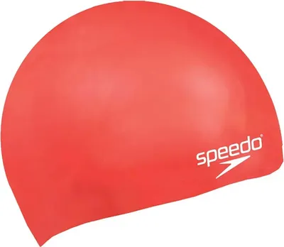 Produktbild von Speedo junior Silikon Badekappe - rot - Schwimmzubehör für Kinder