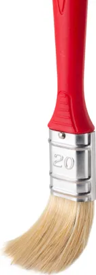 Obrázok produktu pre 1x plochý štetec | červená plastová rukoväť | štetec 20 mm