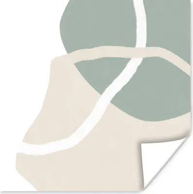 Produktbild von MuchoWow® Poster Minimalismus - Pastell - Gestaltung 100x100 cm - Babyzimmer