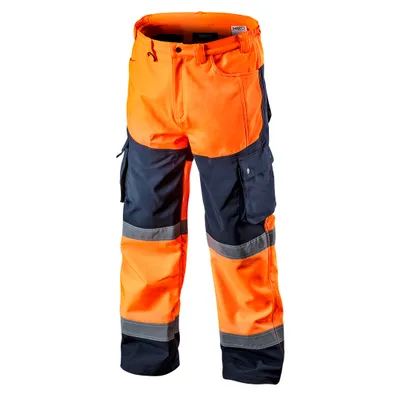 Productafbeelding van topex 81-751-s werkbroek met hoge zichtbaarheid, gemaakt van softshell materiaal