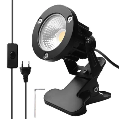 LED-Klemspot 10 W warmweiß IP65 mit 1,8 m Kabel