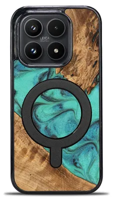 Produktbild von Holzhülle für Xiaomi 17, Bewood Unique Turquoise für MagSafe