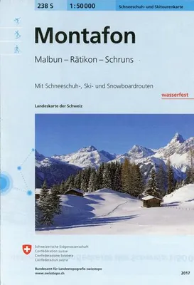 Obrázok produktu pre Swisstopo 1 : 50 000 Montafon Ski