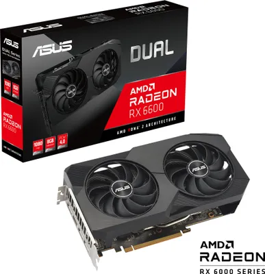 Zdjęcie produktu dla ASUS Dual -RX6600-8G-V2 AMD Radeon RX 6600 8 GB GDDR6