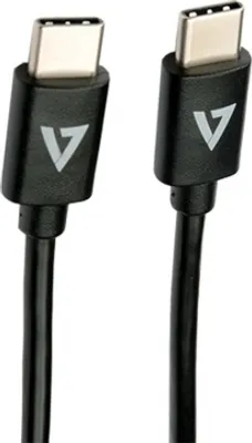 Image de V7 902122540 2 M Câble Usb-c Noir Noir One Size