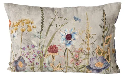 Produktbild von Dekokissen BLOMSTER, Blumenmuster, 100% Baumwolle