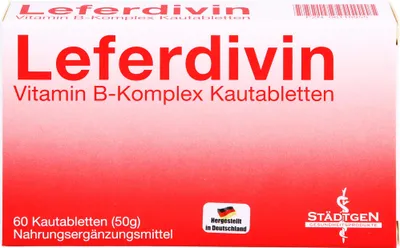 Image de Comprimé à croquer Leferdivin Vitamine B-Complexe, 60 Comprimés à croquer