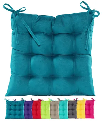 Produktbild von JACK Outdoor Stuhlkissen 38x38cm Lounge Kissen Auflage Wasserfest Sitzkissen Garten Lotus Effekt, Farbe:Petrol