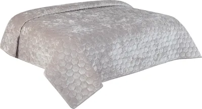 Produktbild von Unique Living Tagesdecke Amiens - grau - 220 x 220 cm - Baumwolle/polyester - Luxusmotiv
