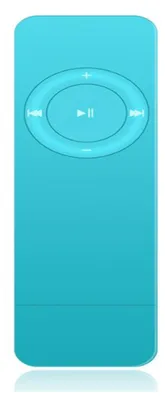 Produktbild von MP3-Player, Musikplayer mit Bluetooth, integriertem Lautsprecher, ultradünner Musikplayer, tragbarer HiFi-Player mit verlustfreiem Klang, 16 GB Speicher, Blau