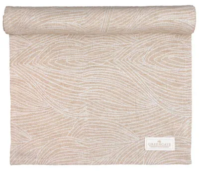 Produktbild von Greengate Wilja Tischläufer jaquard beige 140x45cm