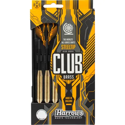 Obrázok produktu pre Mosadzné šípky Harrows Club s oceľovým hrotom, 24 gramov
