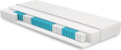 Produktbild von Taschenfederkernmatratze 70x200 - ROY - H3 bis 100kg - Allergiker - Schwitzen - 7-Zonen - Mittelfest - Matratze 70x200