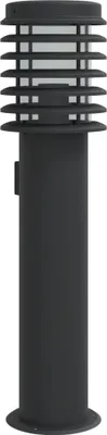 Produktbild von vidaXL Wegeleuchte mit Steckdose Schwarz 60 cm Edelstahl