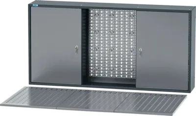 Produktbild von Hängeschrank-Set Küpper 1200 x 600 x 200 mm 2 Türen 4 Einlegeböden grau