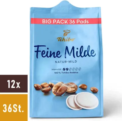 Produktbild von Tchibo Feine Milde Kaffeepads 12x36Stk.