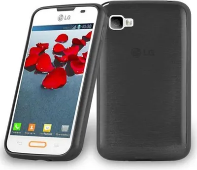 Produktbild von Cadorabo Hülle für LG L4 II Schutz Hülle in Schwarz Schutzhülle TPU Silikon Etui Case Cover