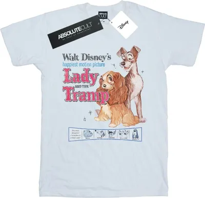 Produktbild von Disney - "Lady And The Tramp" T-Shirt für Damen BI17984 (5XL) (Weiß)