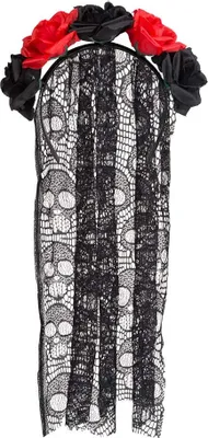 Produktbild von Boland 97064, Karnevals-Tiara, Erwachsener, Weiblich, Polyester, Polypropylen (PP), Schwarz, Rot, 50 g
