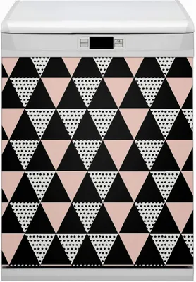 Produktbild von Abwaschbar 60x70 cm Geschirrspüle Magnetmatte Küche Dekorative  - Geometrische Dreiecke