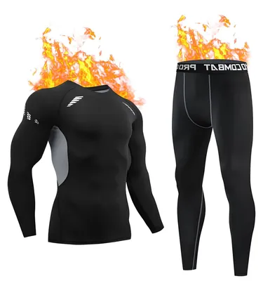 Produktbild von Thermounterwäsche Thermo-Unterwäsche - Innenfleece - Atmungsaktiv - Warm - Für Herren