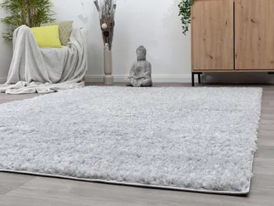 Zdjęcie produktu dla Dywan Steffensmeier z długim włosiem Vaasa | Dywan Shaggy z długim włosiem | Salon, sypialnia, srebrny, rozmiar: 80 x 150 cm