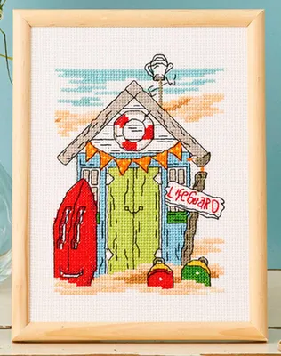 Productafbeelding van Kruissteekset Permin "Bagnino", 15x20 cm
