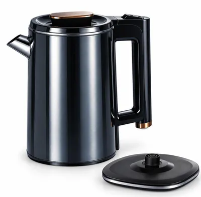 Produktbild von Wasserkocher, elektrischer Edelstahl Wasserkocher 2,5 L, 2000 W, Großraumkessel für Tee und Kaffee, 220-240 V