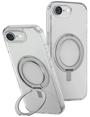 Zdjęcie produktu dla Etui UNIQ Swivix 360 MagSafe do iPhone 16e przezroczysty