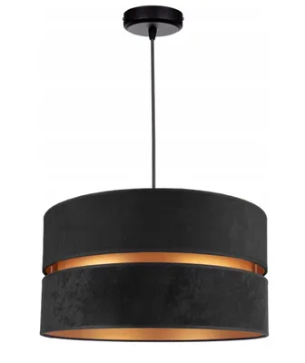Produktbild von FKL DESIGN Home Deco Hängelampe Pendellampe Schwarz Beleuchtung 1-flamming E27 Hängeleuchte Pendelleuchte aus Serie N134 (N134-S)