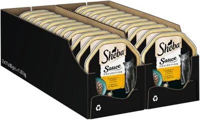 Produktbild von SHEBA® Schale Sauce Collection Frikassée mit Truthahn und Gemüse 2 x 11 x 85g