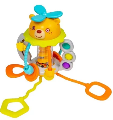 Produktbild von Hola Bär Rassel HE7916 aus Kunststoff mit rasselnden Geräuschen für Babys ab 6 Monaten