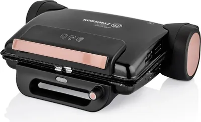 Image de Korkmaz Tostema Midi Multigrill & Toaster en noir - 1800W