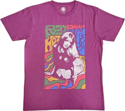 Obrázek produktu pro Red Hot Chilli Peppers - Tričko "Kneeling Girl" pro muže/dámy Uni RO12486 (L) (růžová)