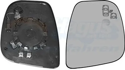 Immagine prodotto di VAN WEZEL Specchio retrovisore esterno destro per OPEL Zafira Life (K0) Convesso Riscaldabile Predisposto per avviso angolo cieco 0944836